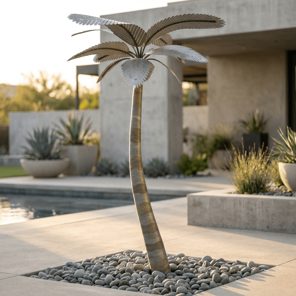 WS Metal Palm Tree